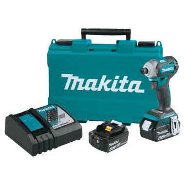 Click here to see Makita XDT12M Makita 18V LXT Lithium-Ion Brushless Cordless Quick-Shift Mode 4-Speed Impact Driver Kit with Batteries, Charger, and Tool Case - XDT12M