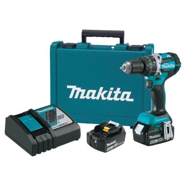 Click here to see Makita XPH12M Makita 18V LXT Lithium-Ion 1/2in Compact Brushless Cordless Hammer Driver-Drill Kit with 2-Pack 4.0Ah Battery, Charger, and Tool Case - XPH12M
