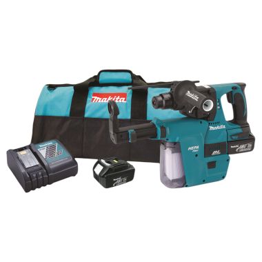Click here to see Makita XRH011X Makita 18V LXT Lithium-Ion 1in Brushless Cordless Rotary Hammer Kit (3.0Ah) with HEPA Vacuum Attachment, Accepts SDS-PLUS Bits - XRH011X