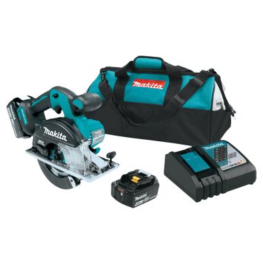 Click here to see Makita XSC02M Makita 18V LXT Lithium-Ion 5-7/8in Brushless Cordless Metal Cutting Saw Kit with 2-Pack 4.0Ah Battery and Charger - XSC02M