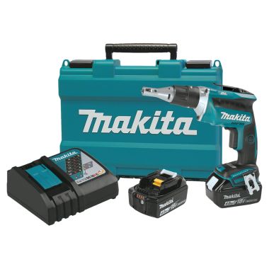 Click here to see Makita XSF03MB Makita 18V LXT Lithium-Ion Brushless Cordless Drywall Screwdriver Kit with 2-Pack 4.0Ah Battery and Charger - XSF03MB