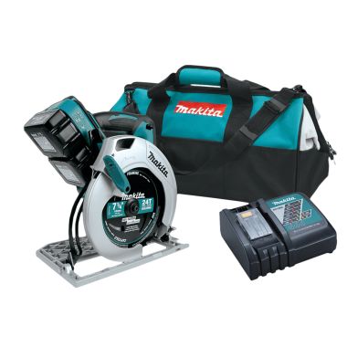 Click here to see Makita XSH01X Makita 36V (18V X2) LXT Lithium-Ion 7-1/4in Cordless Circular Saw Kit with 2-Pack 3.0Ah Battery and Charger - XSH01X