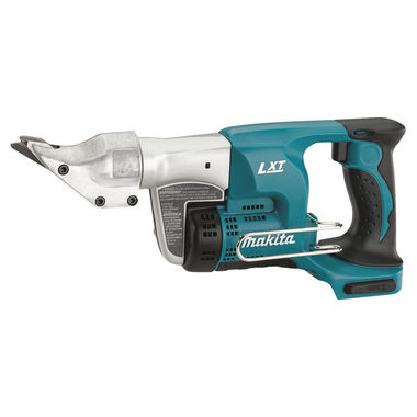 Click here to see Makita XSJ01Z Makita 18V LXT Lithium-Ion Cordless 18 Gauge Straight Shear with Variable Speed and 360-Degree Swivel Shear Head Rotation, Tool Only - XSJ01Z