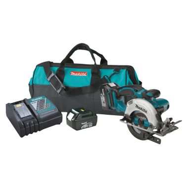 Click here to see Makita XSS03 Makita 18V LXT Lithium-Ion 5-3/8in Cordless Circular Trim Saw Kit with 2-Pack 3.0Ah Battery, Charger, and Tool Bag - XSS03