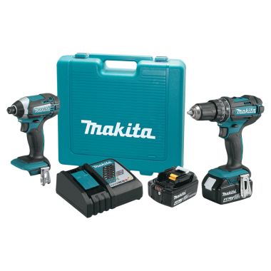 Click here to see Makita XT261M Makita 18V 2-Piece LXT Lithium-Ion Cordless Combo Kit (4.0Ah) - XT261M