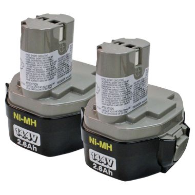 Click here to see Makita 194157-8 Makita 2-Pack 14.4V Ni-MH 2.6Ah Pod Style Battery 1434 - 194157-8
