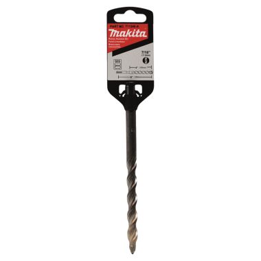 Click here to see Makita 711245-A Makita 7/16in x 6-1/4in Thruster SDS-PLUS Bit for Rotary Hammers that Accept Bits with SDS-PLUS Shanks, 4in Usable Length - 711245-A