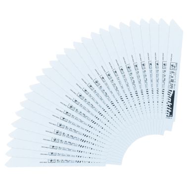 Click here to see Makita 723066-A-25 Makita 25-Pack 6in x 18 TPI Bi-Metal Reciprocating Saw Blade for Metal Cutting - 723066-A-25