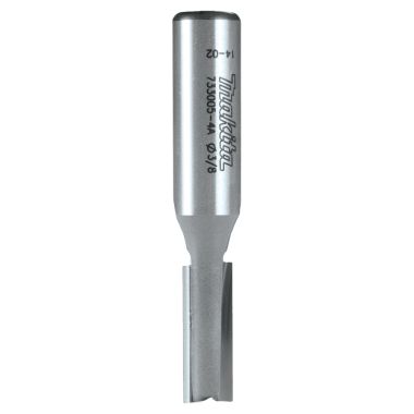 Click here to see Makita 733005-4A Makita 3/8in Straight 2-Flute Router Bit with 1in Carbide-Tipped Cutting Edge, 1/2in Shank - 733005-4A
