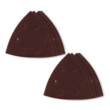 Click here to see Makita A-95548 Makita 10-Pack 180-Grit Oscillating Multi‑Tool Sandpaper, Hook and Loop - A-95548 