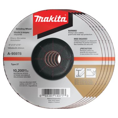 Click here to see Makita A-95978-5 Makita 5-Pack 6