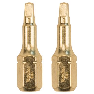 Click here to see Makita B-44703 Makita 2-Pack Impact GOLD #1 Square Insert Bit for Impact Drivers, 1/4