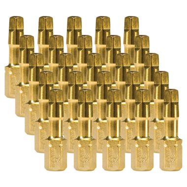 Click here to see Makita B-44747 Makita 25-Pack Impact GOLD #2 Square Insert Bit for Impact Drivers, 1/4