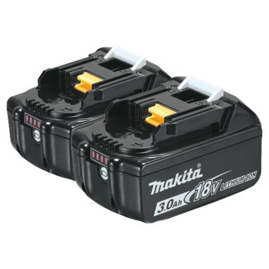 Click here to see Makita BL1830B-2 Makita 2-Pack 18V LXT Lithium-Ion 3.0Ah Battery with LED Charge Level Indicator - BL1830B-2