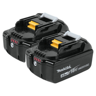 Click here to see Makita BL1840B-2 Makita 2-Pack 18V LXT Lithium-Ion 4.0Ah Battery with LED Charge Level Indicator - BL1840B-2