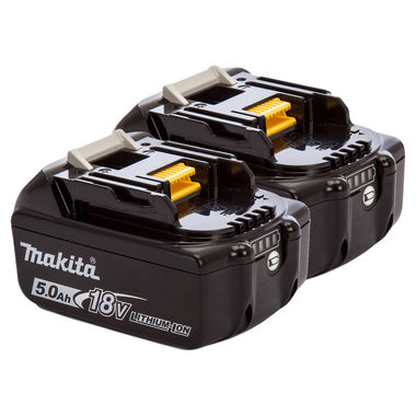 Click here to see Makita BL1850B-2 Makita 2-Pack 18V LXT Lithium‑Ion 5.0Ah Battery - BL1850B-2