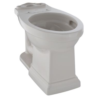 Click here to see Toto C404CUFG#12 TOTO Promenade II Universal Height Toilet Bowl with CeFiONtect, Sedona Beige - C404CUFG#12