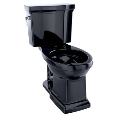 Click here to see Toto CST404CEF#51 TOTO Promenade II Two-Piece Elongated 1.28 GPF Universal Height Toilet, Ebony - CST404CEF#51