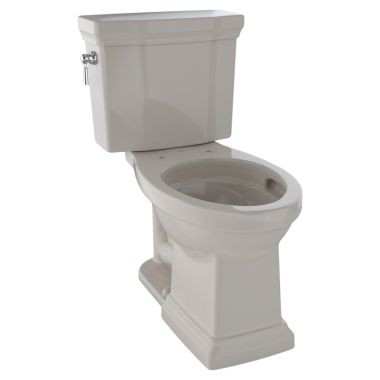 Click here to see Toto CST404CUFG#03 TOTO Promenade II 1G Two-Piece Elongated 1.0 GPF Universal Height Toilet with CeFiONtect, Bone - CST404CUFG#03