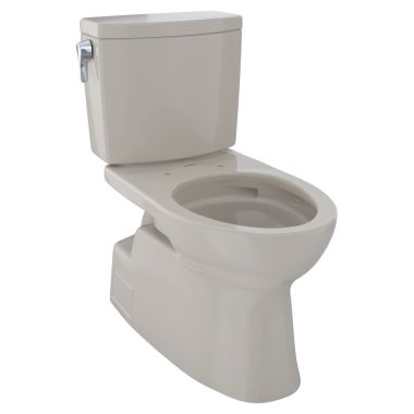 Click here to see Toto CST474CUFG#03 TOTO Vespin II 1G Two-Piece Elongated 1.0 GPF Universal Height Skirted Design Toilet with CeFiONtect, Bone - CST474CUFG#03