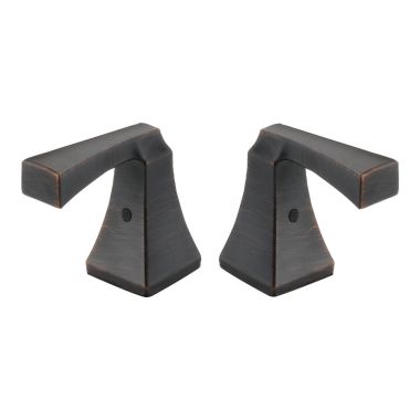 Click here to see Delta H251RB Delta Dryden Metal Lever Handle Set for 3551LF Two-Handle Widespread Bathroom Faucet, ADA, Venetian Bronze - H251RB