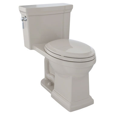 Click here to see Toto MS814224CUFG#03 TOTO Promenade II 1G One-Piece Elongated 1.0 GPF Universal Height Toilet with CeFiONtect, Bone - MS814224CUFG#03