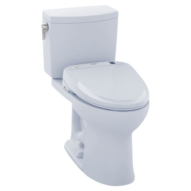 Click here to see Toto MW454574CUFG#01 TOTO MW454574CUFG#01 WASHLET+ Drake II 1G Two-Piece Toilet w/ S300e - Cotton White, Elongated