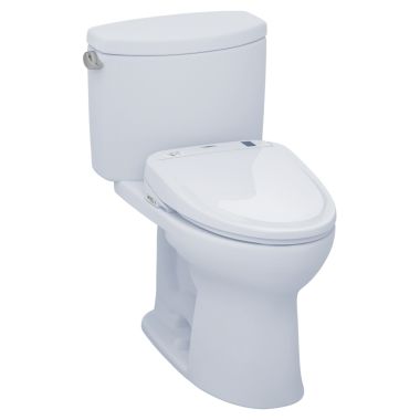 Click here to see Toto MW454584CEFG#01 TOTO MW454584CEFG#01 WASHLET+ Drake II Two-Piece Toilet w/ S350e - Cotton White, Elongated