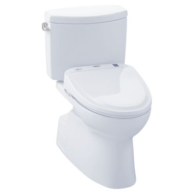 Click here to see Toto MW474584CEFG#01 Toto Vespin II WASHLET+ S350e Two-Piece Toilet, 1.28 GPF, Cotton White - MW474584CEFG#01