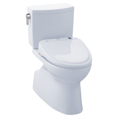 Click here to see Toto MW474584CUFG#01 TOTO MW474584CUFG#01 WASHLET+ Vespin II 1G Two-Piece Toilet w/ S350e - Cotton White, Elongated