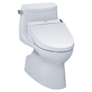 Click here to see Toto MW6142044CUFG#01 TOTO MW6142044CUFG#01 WASHLET+ Carlyle II 1G One-Piece Toilet w/ C200 - Cotton White, Elongated