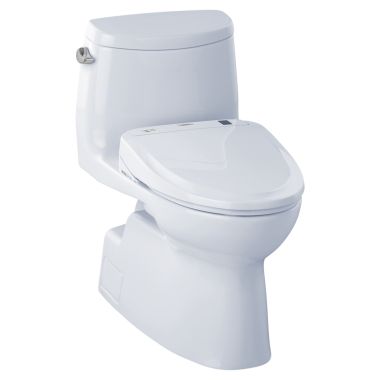 Click here to see Toto MW614574CEFG#01 TOTO MW614574CEFG#01 WASHLET+ Carlyle II One-Piece Toilet w/ S300e - Cotton White, Elongated
