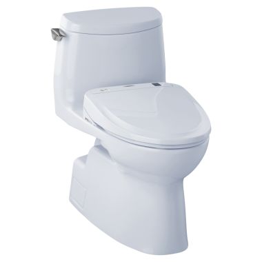 Click here to see Toto MW614574CUFG#01 TOTO MW614574CUFG#01 WASHLET+ Carlyle II 1G One-Piece Toilet w/ S300e - Cotton White, Elongated