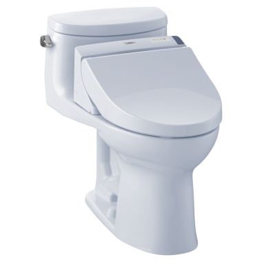 Click here to see Toto MW6342044CEFG#01 TOTO MW6342044CEFG#01 Supreme II WASHLET+ One-Piece Toilet w/ C200 - Cotton White, Elongated