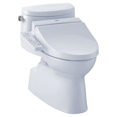 Click here to see Toto MW6442034CEFG#01 TOTO MW6442034CEFG#01 Carolina II WASHLET+ One-Piece Toilet w/ C100 - Cotton White, Elongated