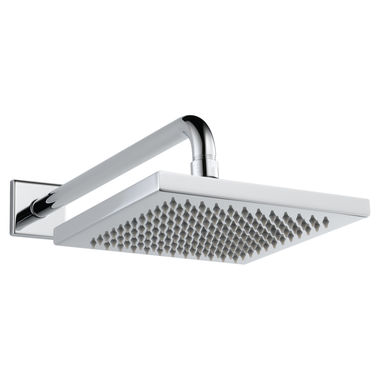 Click here to see Delta 57740 Delta Universal Showering 2.5 GPM 7-11/16in Metal Raincan Showerhead, Touch-Clean Spray Nozzles, Wall-Mount, Full Body Spray, Chrome - 57740