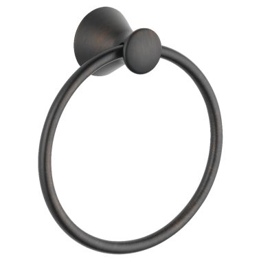 Click here to see Delta 73846-RB Delta Lahara 7in Wall Mounted Towel Ring with Mounting Hardware, Venetian Bronze - 73846-RB