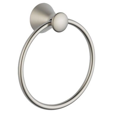 Click here to see Delta 73846-SS Delta Lahara 7in Wall Mounted Towel Ring with Mounting Hardware, Brilliance Stainless - 73846-SS