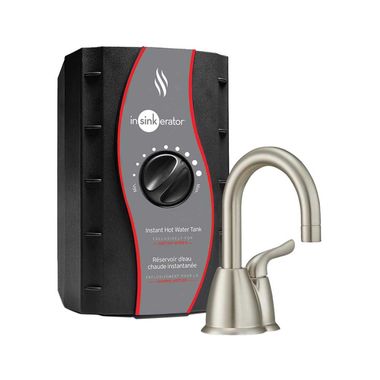 Click here to see Insinkerator HOT150-SN InSinkErator Invite Instant Hot Water Faucet, Satin Nickel - HOT150-SN