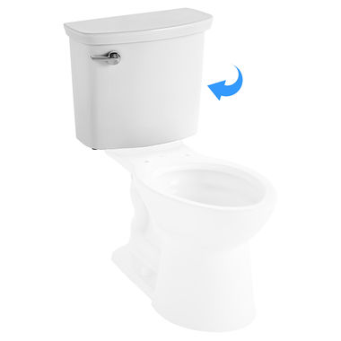Click here to see American Standard 4385A.115.020 American Standard 4385A.115.020 VorMax Ultra High Efficiency Toilet Tank Only w/ Left Hand Trip Lever, White
