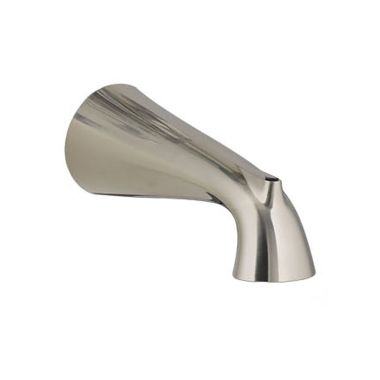 Click here to see American Standard 8888.049.295 American Standard Fluent Satin Nickel 6-1/2-Inch Slip-On Non-Diverter Tub Spout for 1/2in Copper Pipe, Wall-Mount Connection - 8888.049.295