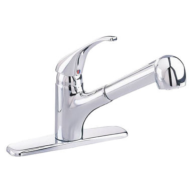Click here to see American Standard 6310CAF American Standard Easy Touch Single Handle Pull-Out Kitchen Faucet, Chrome - 6310CAF