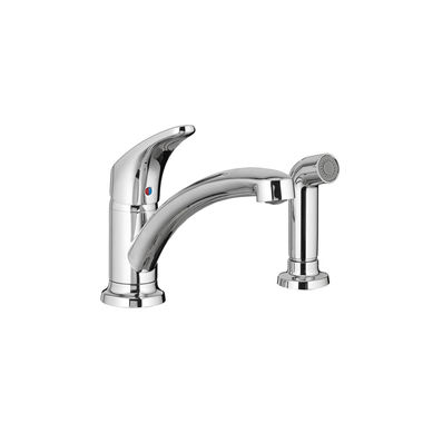 Click here to see American Standard 7074.020.002 American Standard Colony Pro Single-Handle Kitchen Faucet w/ Side Spray, Chrome - 7074.020.002