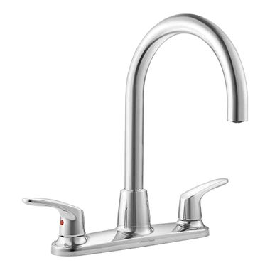 Click here to see American Standard 7074.550.002 American Standard Colony PRO 2-Handle Kitchen Faucet w/ High-Arc Swivel Spout, Chrome - 7074.550.002