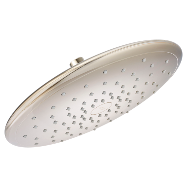Click here to see American Standard 9035001.013 American Standard Spectra Plus 11in Single-Function Rain Shower Head with EasyClean Nozzles, Round, 2.5 GPM, Polished Nickel - 9035.001.013