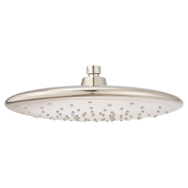 Click here to see American Standard 9038001.013 American Standard Spectra 11in Single-Function Rain Shower Head with EasyClean Nozzles, Round, 1.8 GPM, Polished Nickel - 9038.001.013