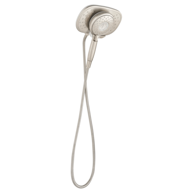 Click here to see American Standard 9038254.295 American Standard Spectra Duo 2-in-1 Showerhead, 4-Function, WaterSense, 1.8 GPM, Brushed Nickel - 9038.254.295