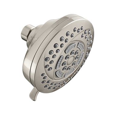 Click here to see American Standard 1660.206.295 American Standard Hydrofocus 6-Function Fixed Showerhead, 2.0 GPM, with Pressure Compensating Flow Control, Brushed Nickel - 1660.206.295