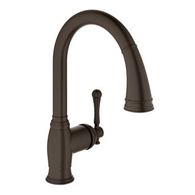 Click here to see Grohe 33870ZB2 Grohe 33870ZB2 Bridgeford Single-Handle Kitchen Faucet, Oil Rubbed Bronze