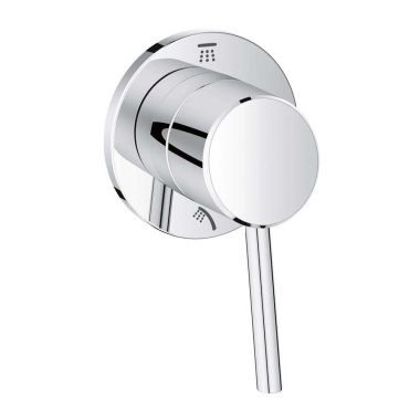 Click here to see Grohe 29108001 Grohe Concetto 2-Way Diverter Trim for Shower/Hand Shower, Lever Handle, StarLight Chrome - 29108001